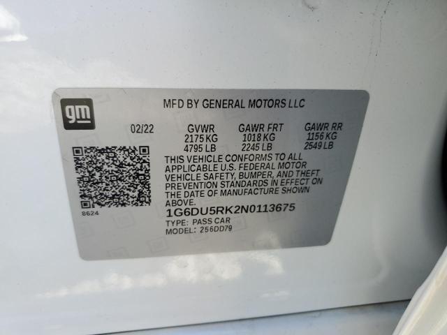 2022 CADILLAC CT5 SPORT 1G6DU5RK2N0113675