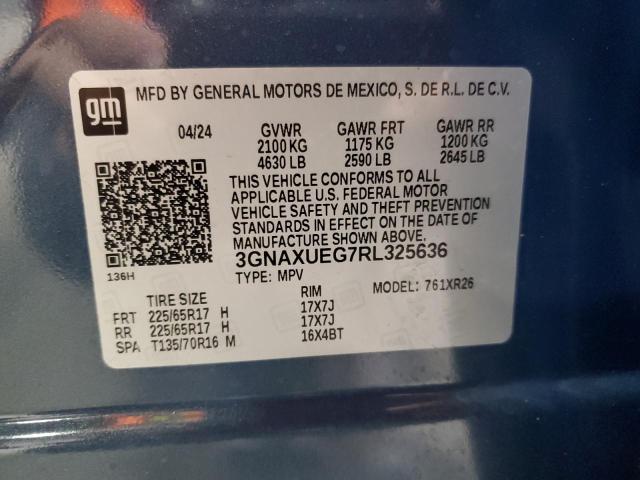 2024 CHEVROLET EQUINOX LT - 3GNAXUEG7RL325636