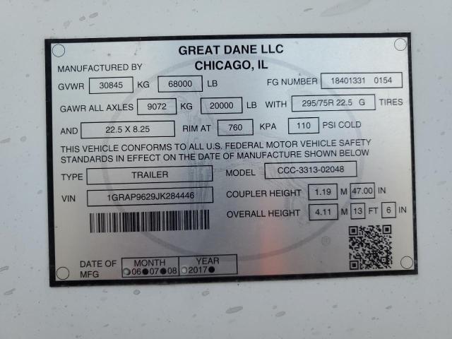 2018 GREAT DANE UNKNOWN #3317809067