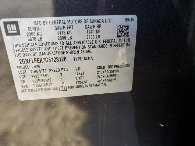 2016 CHEVROLET EQUINOX LT - 2GNFLFEK7G6128128