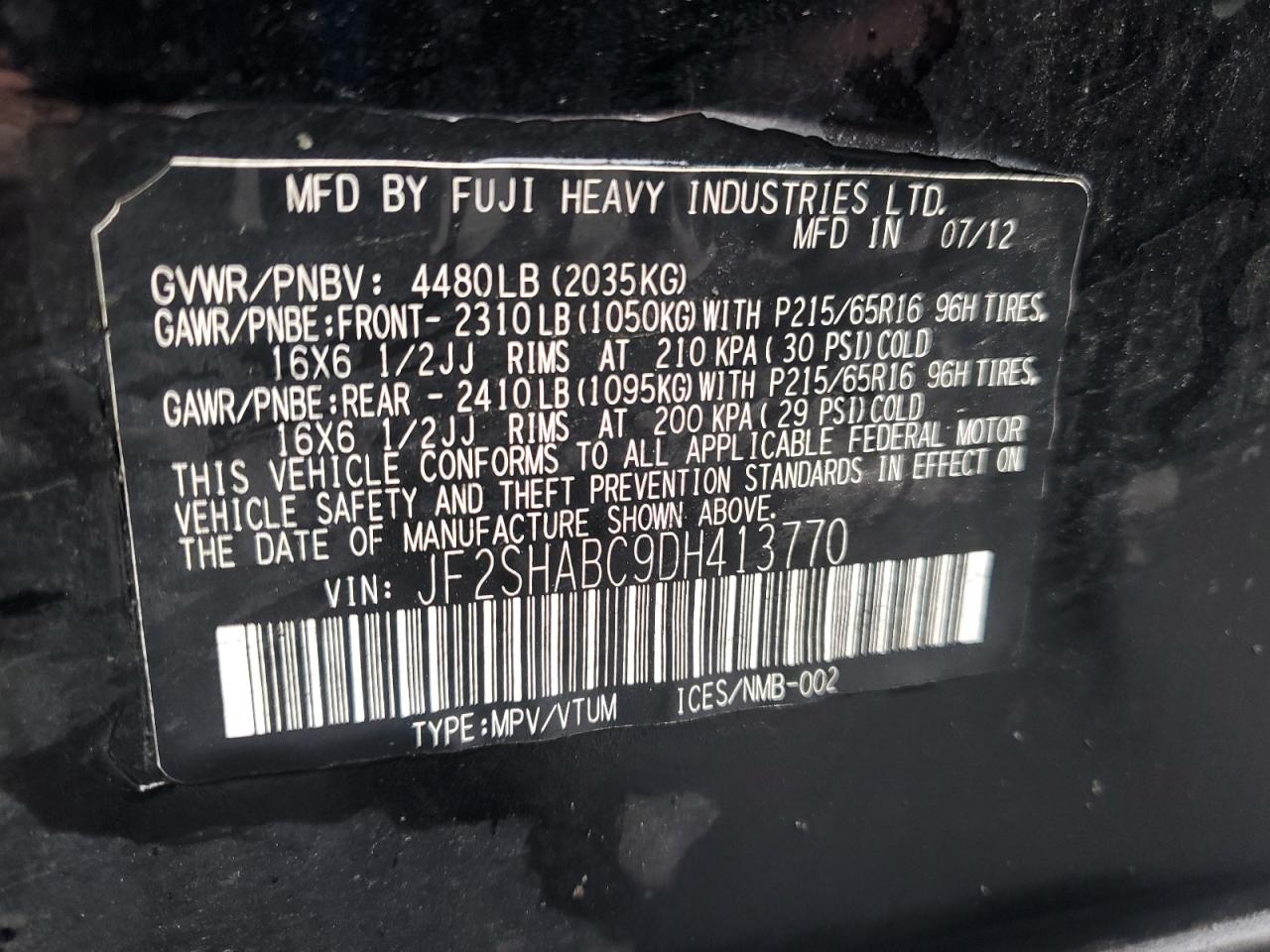 SUBARU FORESTER 2.5X