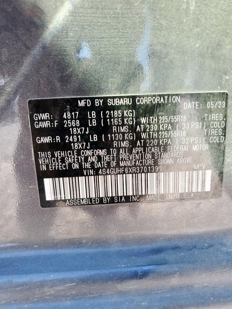 2024 SUBARU CROSSTREK SPORT 4S4GUHF6XR3701391