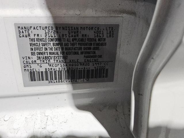 2025 NISSAN SENTRA SV 3N1AB8CV1SY271892