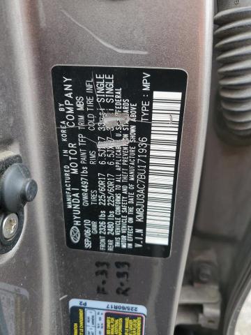 2011 HYUNDAI TUCSON GLS - KM8JU3AC7BU171936