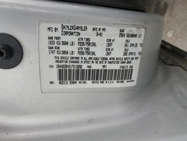 2001 DODGE DURANGO #3282394281