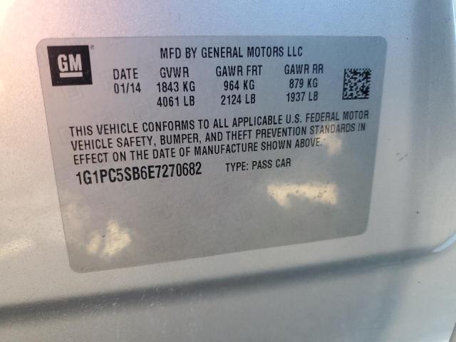 2014 CHEVROLET CRUZE LT - 1G1PC5SB6E7270682