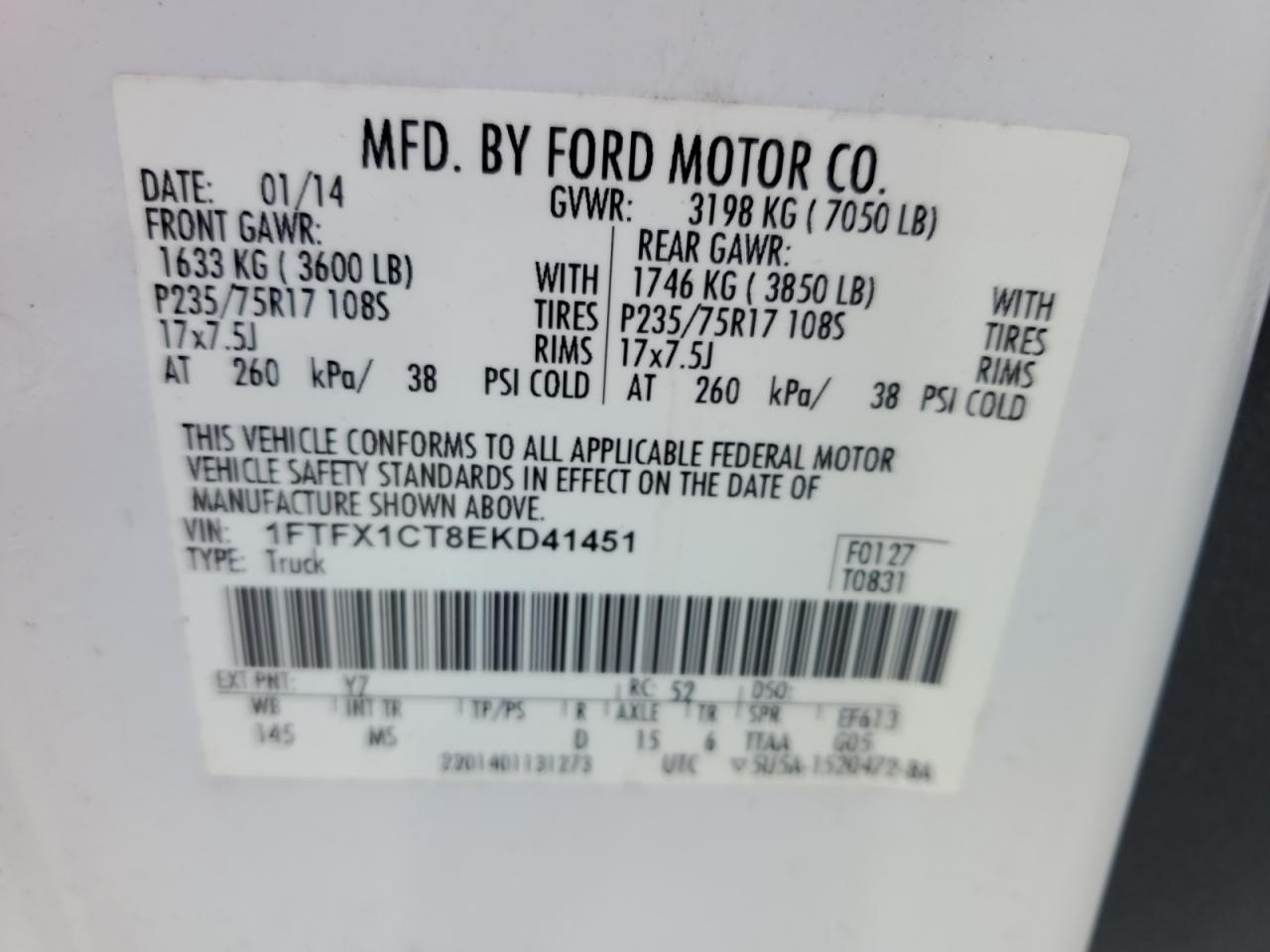 FORD F-150 SUPER CAB