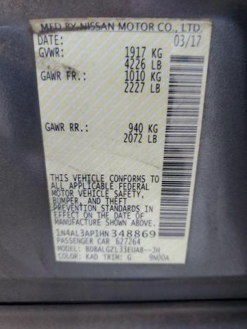 2017 NISSAN ALTIMA 2.5 #3286525163