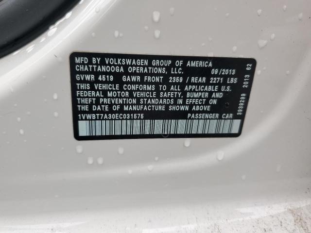 2014 VOLKSWAGEN PASSAT SE #3265889223