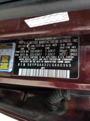 2020 KIA SORENTO L #3278721611