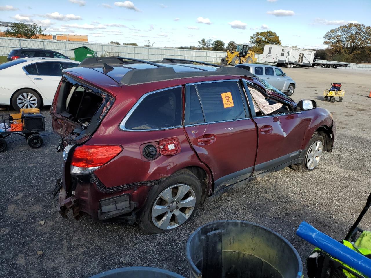 Lot #3312226108 2011 SUBARU OUTBACK 2.