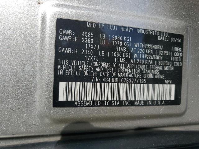 2014 SUBARU OUTBACK 2. - 4S4BRBLC7E3277195