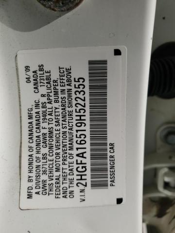 2009 HONDA CIVIC LX #3283868422