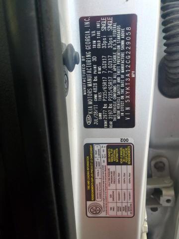 2012 KIA SORENTO BA - 5XYKT3A12CG229058