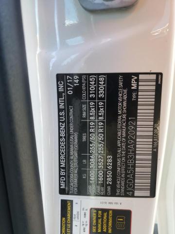 2017 MERCEDES-BENZ GLE 350 4M 4JGDA5HB3HA920921