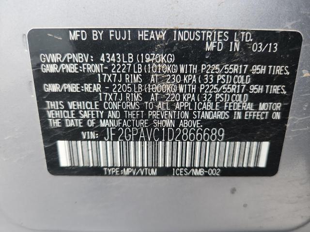 2013 SUBARU XV CROSSTR - JF2GPAVC1D2866689