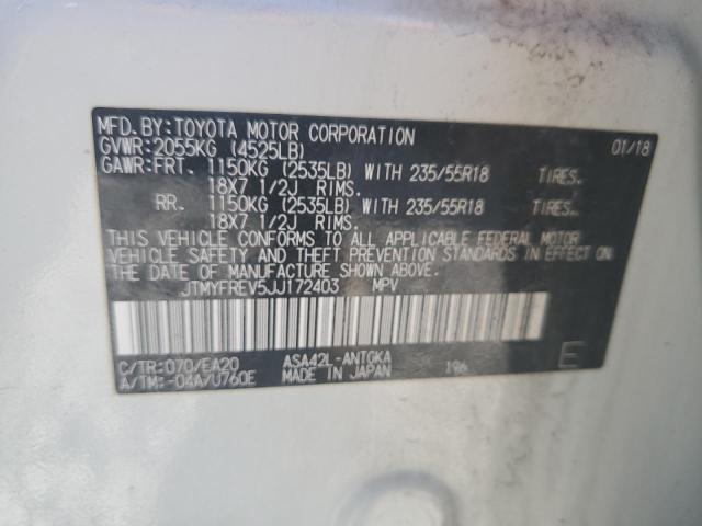 2018 TOYOTA RAV4 LIMIT JTMYFREV5JJ172403