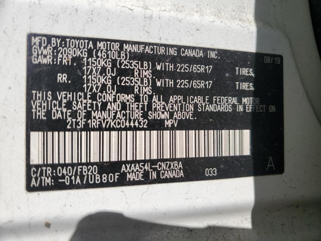 2019 TOYOTA RAV4 LE #3290315951