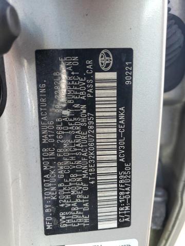 2006 TOYOTA CAMRY LE #3317830225