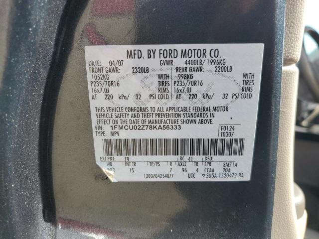 2008 FORD ESCAPE XLS #3284953953