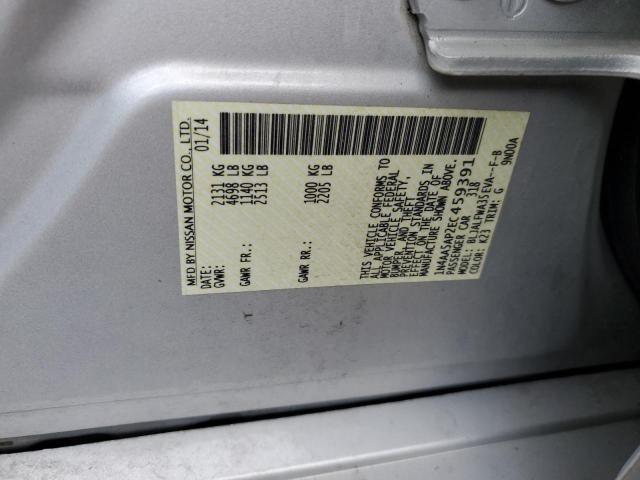 2014 NISSAN MAXIMA S - 1N4AA5AP2EC459391