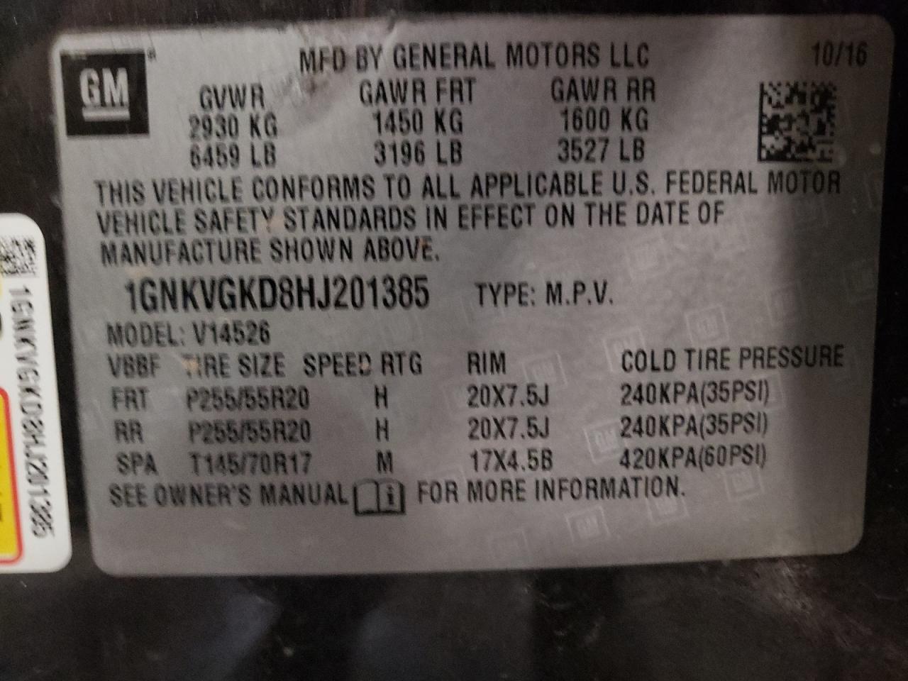 CHEVROLET TRAVERSE LT