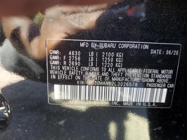 2020 SUBARU LEGACY LIM - 4S3BWAN62L3026578