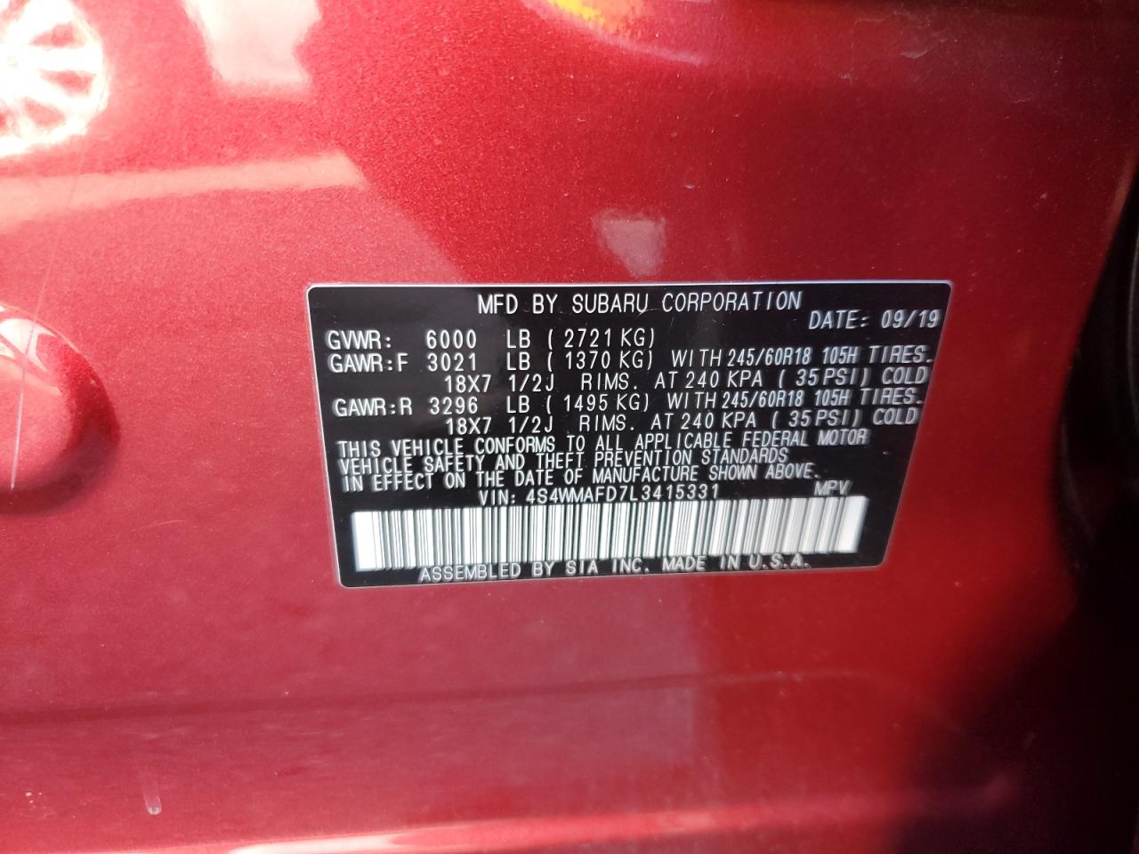 SUBARU ASCENT PREMIUM