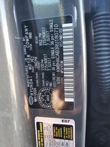 2024 HYUNDAI KONA SE - KM8HACAB3RU180710