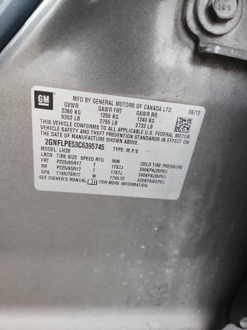 2012 CHEVROLET EQUINOX LT - 2GNFLPE53C6395745