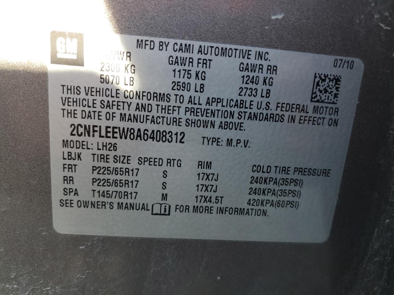 CHEVROLET EQUINOX LT