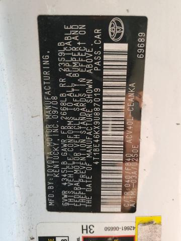 2009 TOYOTA CAMRY BASE #3276981163