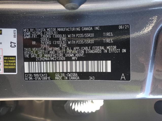 2021 LEXUS RX 350 - 2T2HZMAA1MC213909