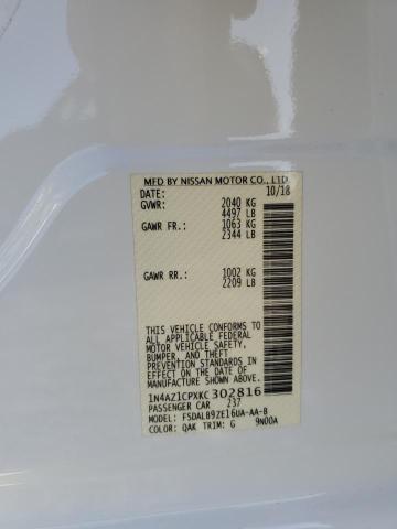 2019 NISSAN LEAF S - 1N4AZ1CPXKC302816