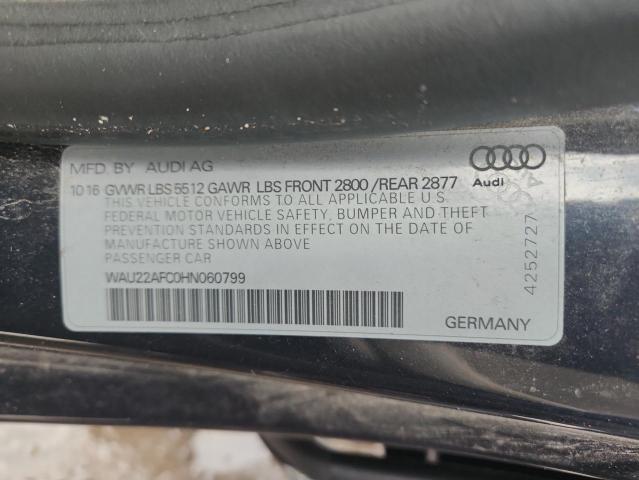 2017 AUDI A7 PRESTIG WAU22AFC0HN060799