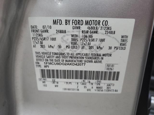 2010 FORD ESCAPE XLT #3311464267