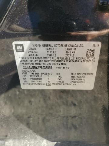 2015 CHEVROLET EQUINOX LT - 2GNALBEK1F6433836