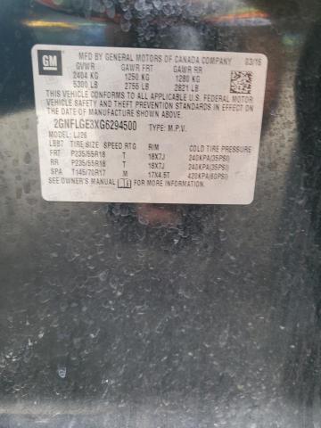 2016 CHEVROLET EQUINOX LT - 2GNFLGE3XG6294500