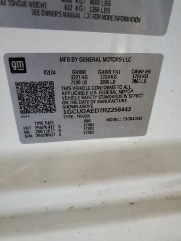 2024 CHEVROLET SILVERADO - 1GCUDAED7RZ256443