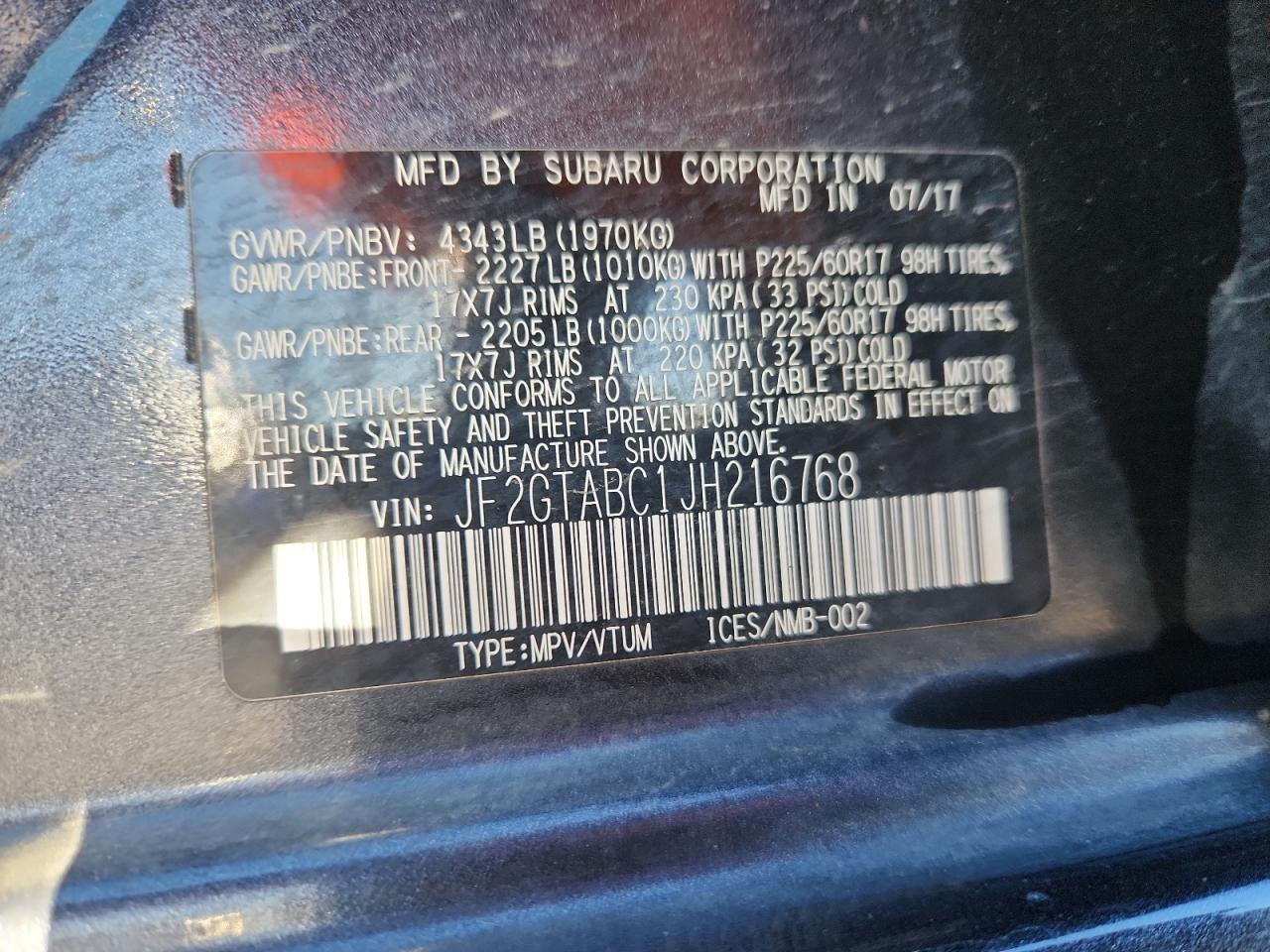 SUBARU CROSSTREK PREMIUM