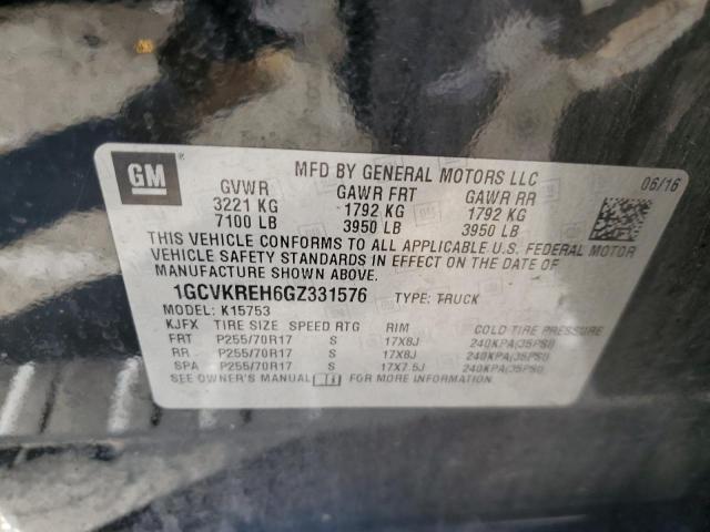 2016 CHEVROLET SILVERADO - 1GCVKREH6GZ331576