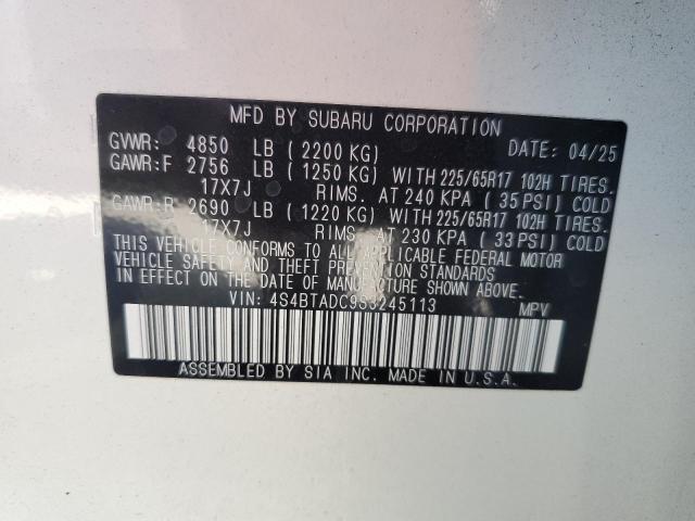 2025 SUBARU OUTBACK PR - 4S4BTADC9S3245113