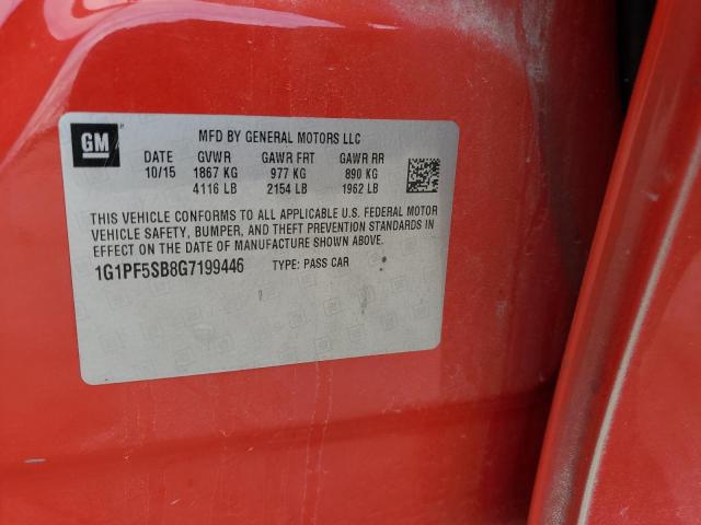 2016 CHEVROLET CRUZE LIMITED LT 1G1PF5SB8G7199446