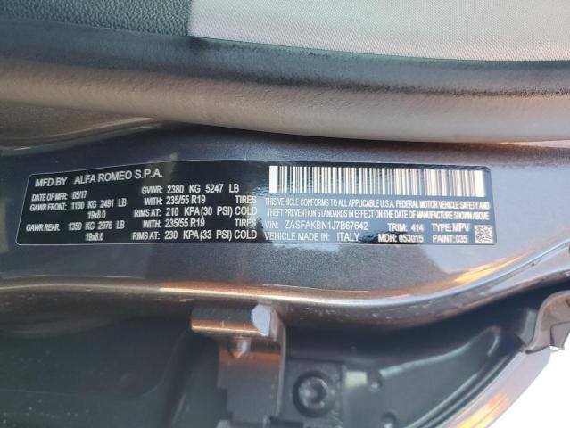 2018 ALFA ROMEO STELVIO TI ZASFAKBN1J7B67642