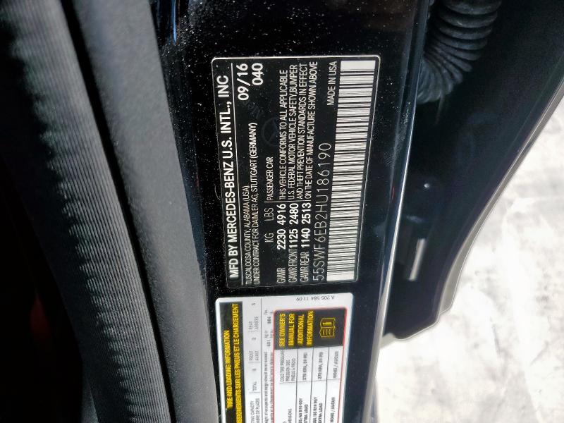 2017 MERCEDES-BENZ C 43 4MATI 55SWF6EB2HU186190