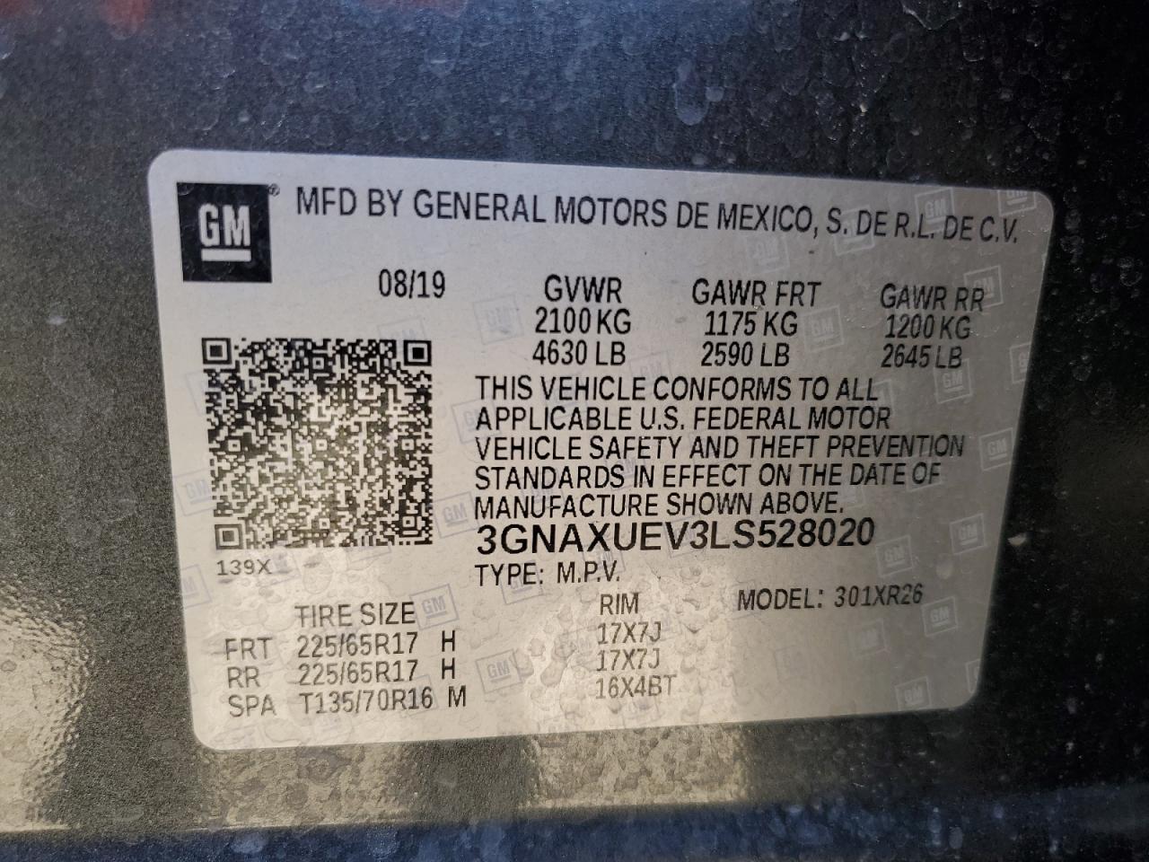 CHEVROLET EQUINOX LT