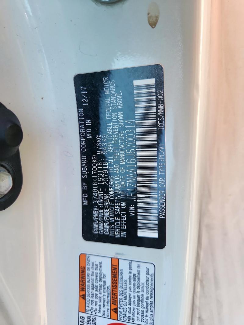 2018 TOYOTA 86 - JF1ZNAA16J8700314