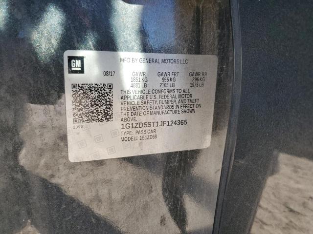 2018 CHEVROLET MALIBU LT - 1G1ZD5ST1JF124365