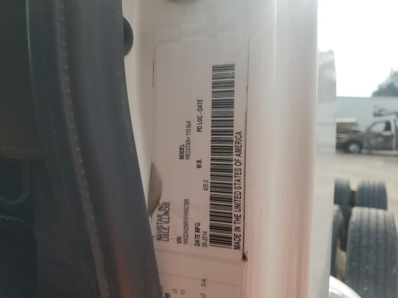 Lot #3275611790 2015 INTERNATIONAL PROSTAR