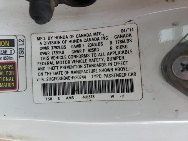 2014 HONDA CIVIC EXL #3287628036